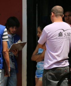 JRS Venezuela team members during a home visit