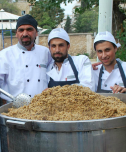 The JRS Syria Soup Kitchen team prepares food for the local community
